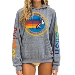 Aviator Nation Relaxed Hoodie Sweatshirt Excellent Condition